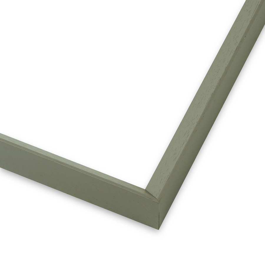 Rama do obrazów, zdjęć oraz plakatów na wymiar LUCA #2359. Skośna wysoka nowoczesna, drewniana oprawa - kolor szary