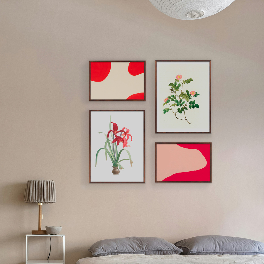 Galeria ścienna PINIA 4 GF0003. Zestaw brązowych ramek na ścianę