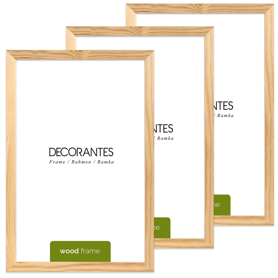 Ramka z drewna surowego na zdjęcia RAW 30x45 cm