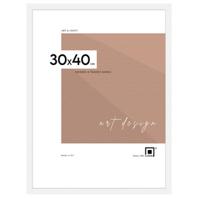 Biała ramka na zdjęcia FDM 1 w rozmiarze 30x40 cm