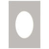 Passe partout 10x15 (6x9) OWAL SZARY - STORM - LUCA Q5305