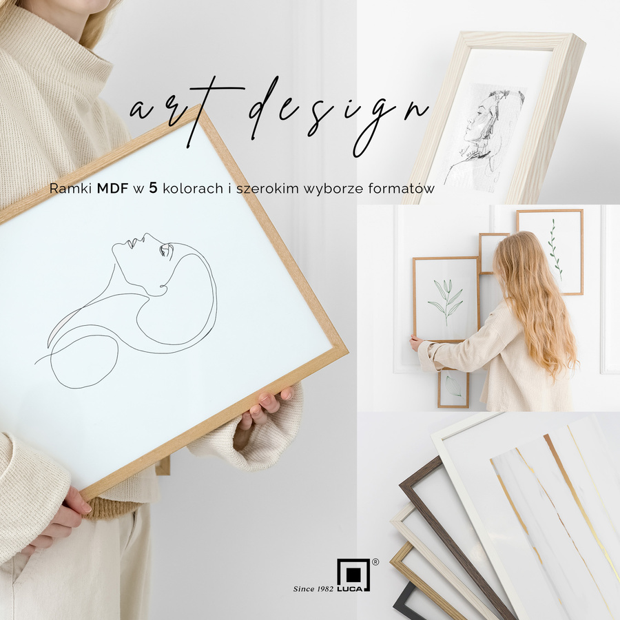 Zestaw 5 czarnych ramek na zdjęcia FDM 2 w rozmiarze 13x18 cm