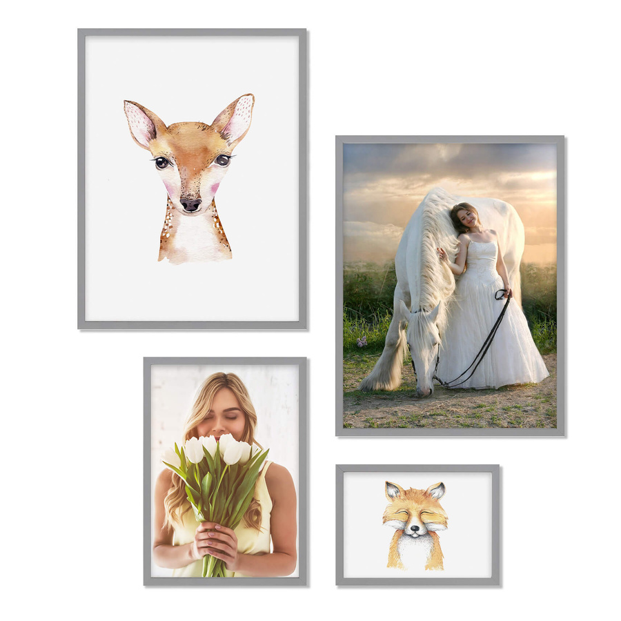 Zestaw szarych ramek galeria Pinia 05 GF0008