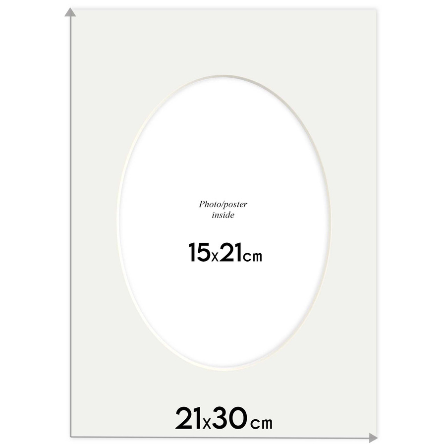 Passe partout 21x30 (15x21) OWAL BRĄZOWE CARMEL - LUCA Q5601