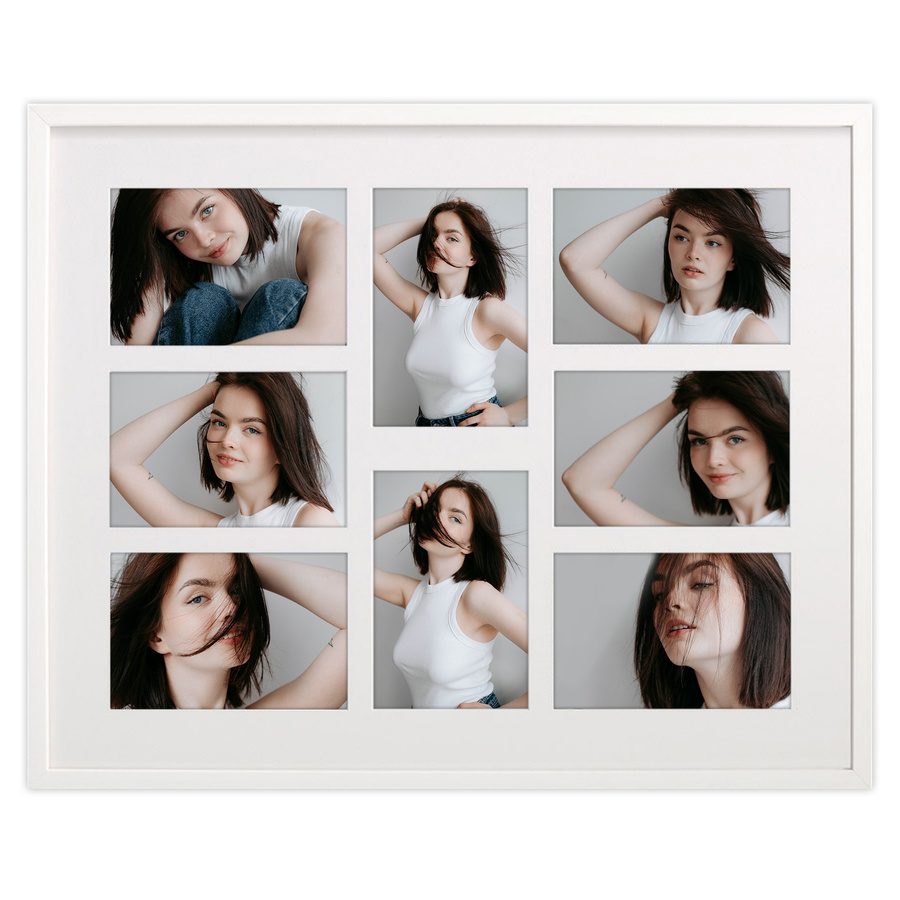 Foto galeria na 8 zdjęć White 40x50 A 10x15