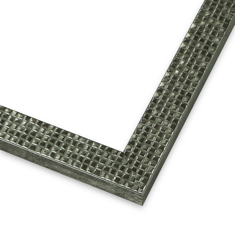 Ramka na zdjęcia, plakaty, lustra na wymiar LUCA #2377. Współczesna, mozaika, drewniana oprawa - panel, kolor srebrny, grafit