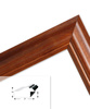 Ramka drewniana VIESTE 2074, szlachetna i trwała fotoramka na zdjęcia, plakaty lub obrazy - kolor brązowy