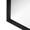 Lustro w ramie drewnianej czarny mat 60x140 cm