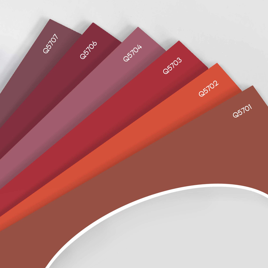 Passe partout 13x18 (10x15) OWAL CZERWONE BORDO - LUCA Q5707