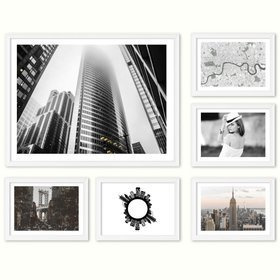 Zestaw białych ramek galeria HIT 01 GF0002