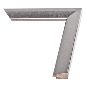 Rama do obrazów, zdjęć, plakatów oraz luster na wymiar LUCA #823. Nowoczesna prosta, drewniana oprawa - kolor stalowy