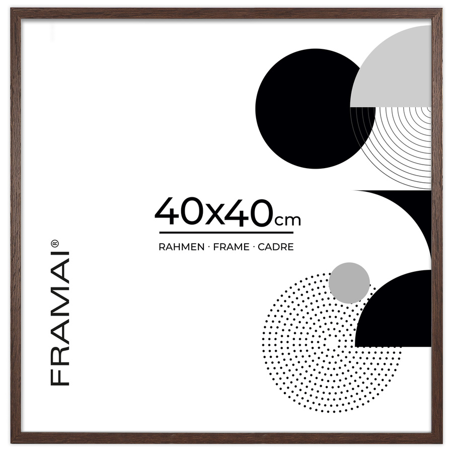 Ramka na zdjęcia w brązowym kolorze FDM 6 w rozmiarze 40x40 cm