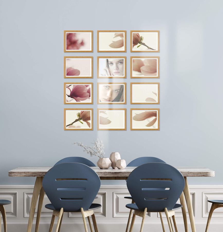 Zestaw ramek PINIA 00 GF0018 - galeria ramek na 12 zdjęć