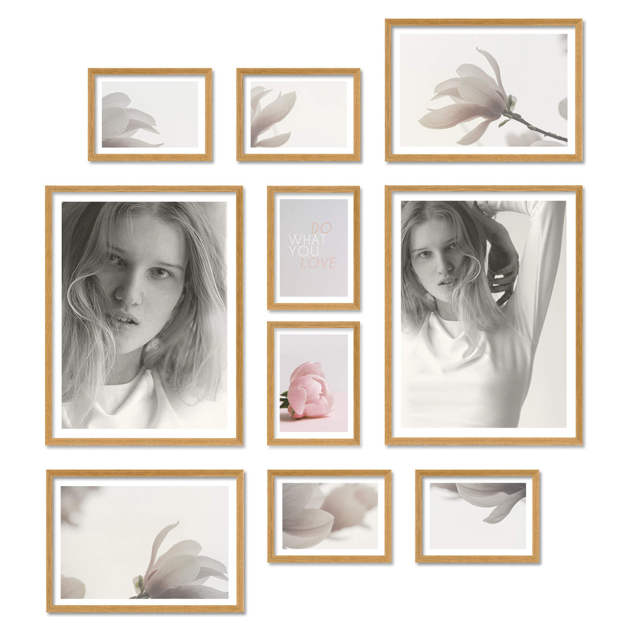 Zestaw ramek PINIA 00 GF0011 - galeria ramek na 10 zdjęć