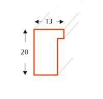 Ramka drewniana galeria passe-partout Natural 18x86 - kolor naturalne drewno