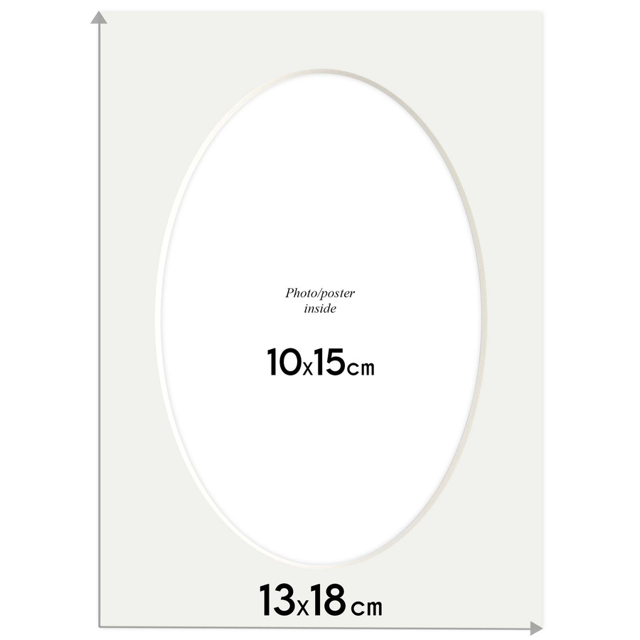 Passe partout 13x18 (10x15) OWAL BEŻOWE OYSTER - LUCA Q5210