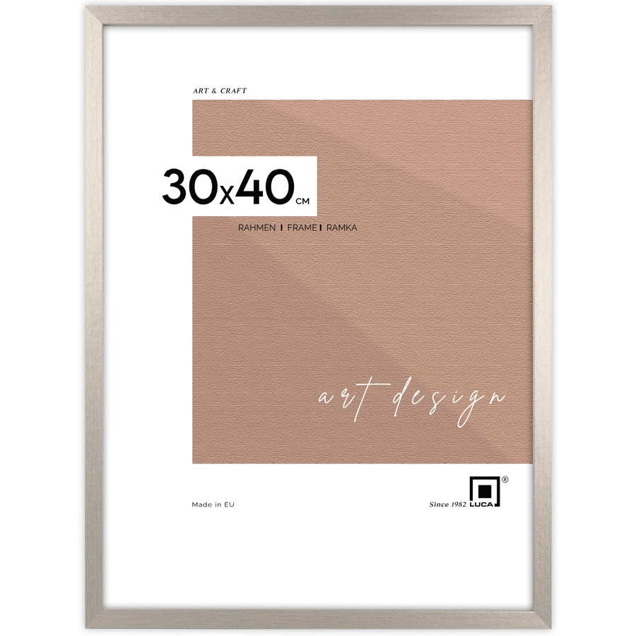 Srebrna ramka na zdjęcia w rozmiarze 30x40 cm