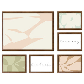 Galeria ścienna PRESTO 4 GF0002. Zestaw brązowych ramek na ścianę