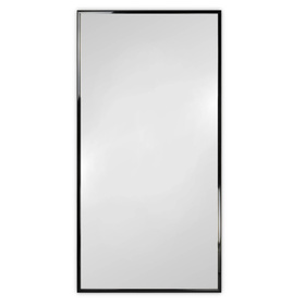 Lustro w ramie czarnej wysoki połysk 80x160 cm