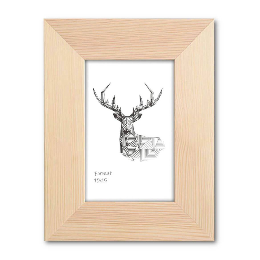 Ramka z drewna surowego CRUDO 1705, prosta i naturalna fotoramka na zdjęcia, plakaty lub rysunki