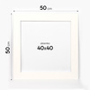 Passe partout 40x40 (30x30) LUCA Q5102 SNOW WHITE BIAŁY