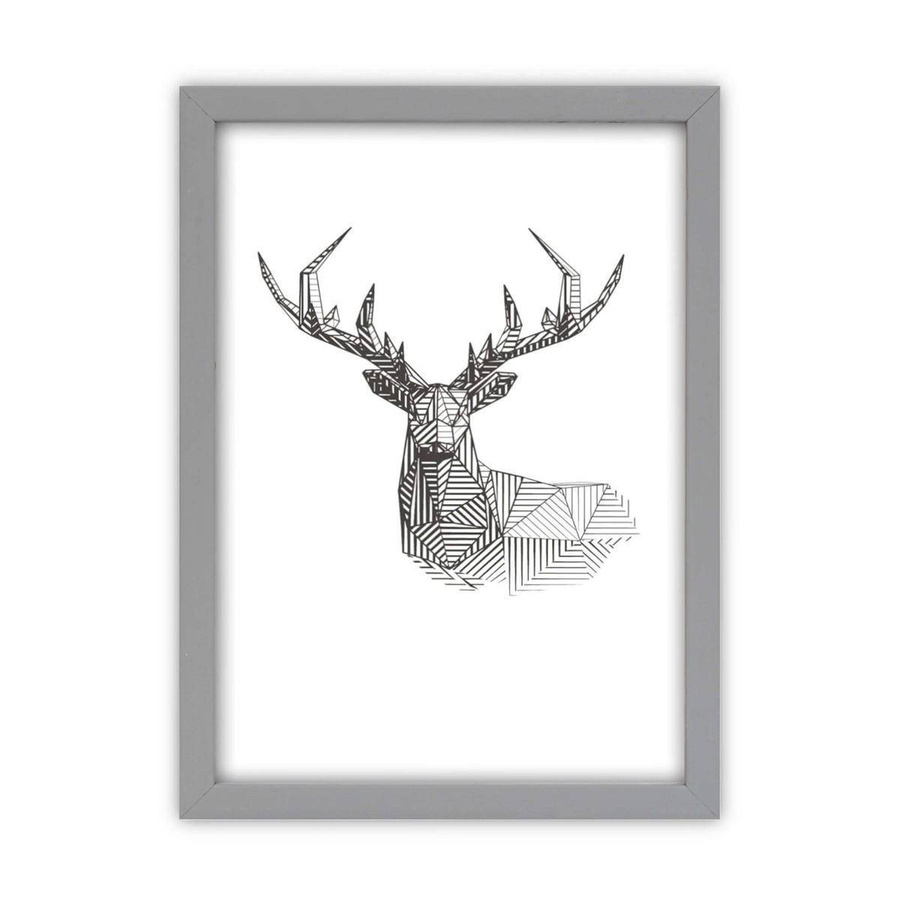 Galeria ścienna PINIA 05 GF0004. Zestaw szarych ramek na ścianę