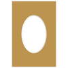 Passe partout 10x15 (6x9) OWAL BRĄZOWE CARMEL - LUCA Q5601