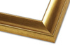 Rama do obrazów, zdjęć oraz luster na wymiar LUCA #1864. Nowoczesna klasyczna, drewniana oprawa - holkiel kolor złoty jasny