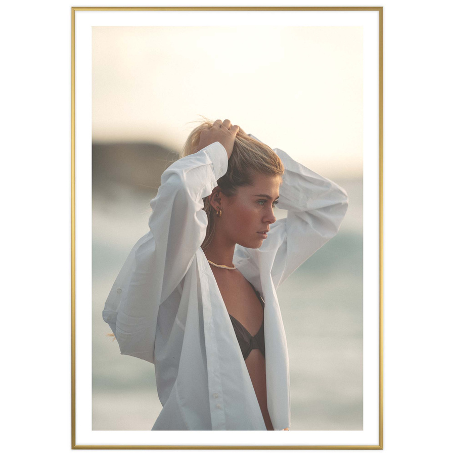 Ramka aluminiowa ROYALL Złota 70x100 cm