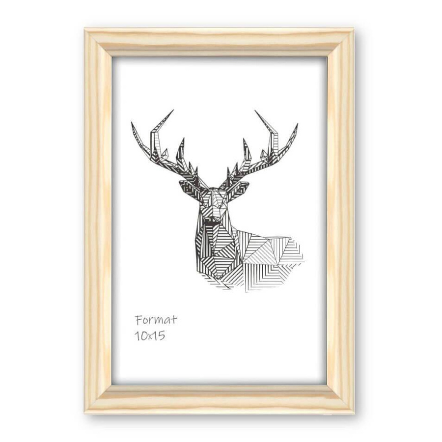 Ramka z drewna surowego CRUDO 1701, prosta i naturalna fotoramka na zdjęcia, plakaty lub rysunki