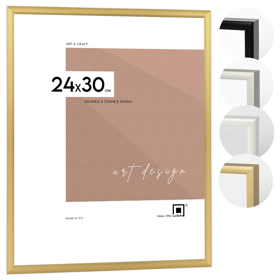 Ramka aluminiowa ROYALL Złota 24x30 cm