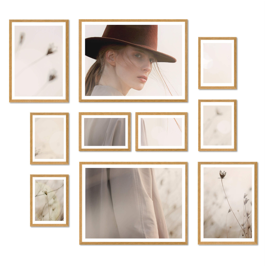 Zestaw ramek PINIA 00 GF0011 - galeria ramek na 10 zdjęć