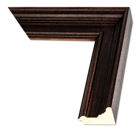 Rama do obrazów, zdjęć, plakatów oraz luster na wymiar LUCA #3054. Klasyczna oprawa - kolor brązowy