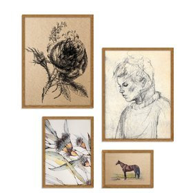 Zestaw dębowych ramek galeria HIT 33 GF0008