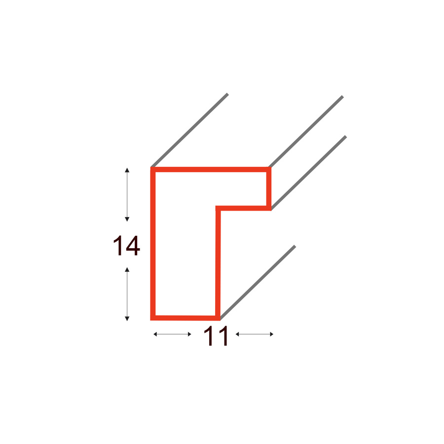 Galeria ścienna PINIA 00 GF0001. Zestaw dębowych ramek na ścianę