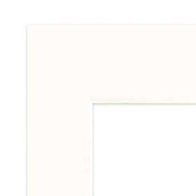 Passe partout 50x50 cm (40x40 cm) LUCA Q5102 SNOW WHITE BIAŁY