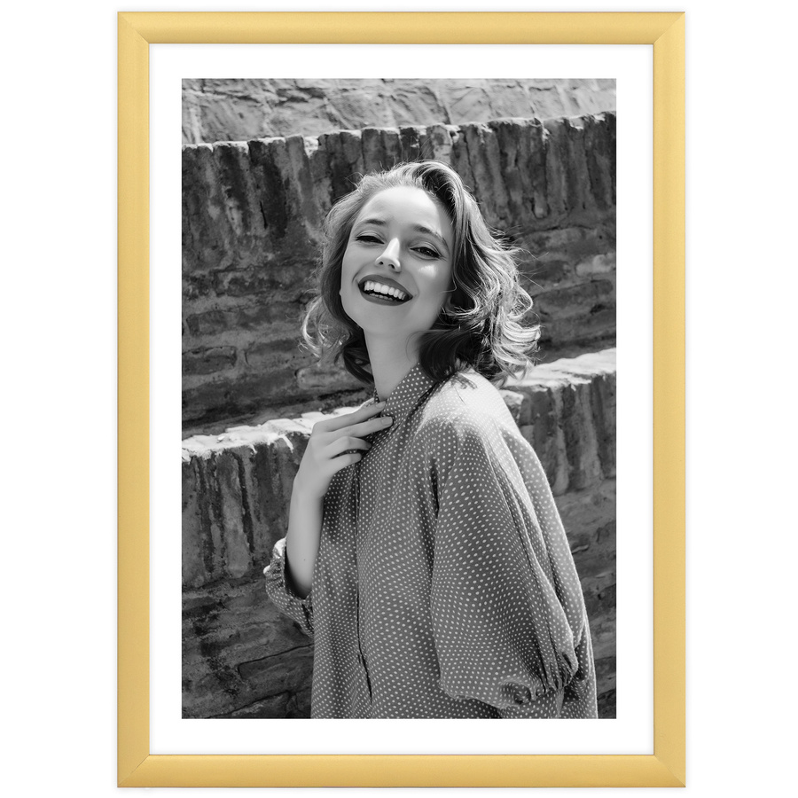 Ramka aluminiowa ROYALL Złote 15x20 cm