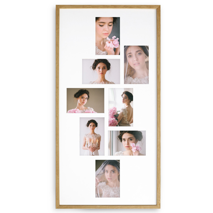 Ramka drewniana galeria passe-partout Natural 38x75 - kolor naturalne drewno