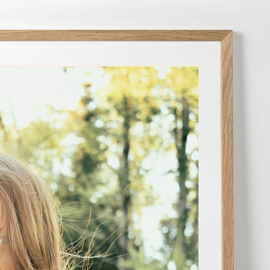 Dębowa ramka na zdjęcia w rozmiarze 50x50 cm