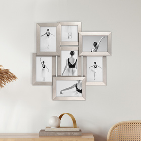 Multirama srebrna MULTI HEN S na 7 zdjęć ramka na zdjęcia