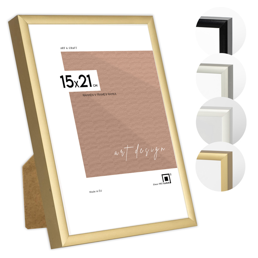 Ramka aluminiowa ROYALL Złote 15x21 cm