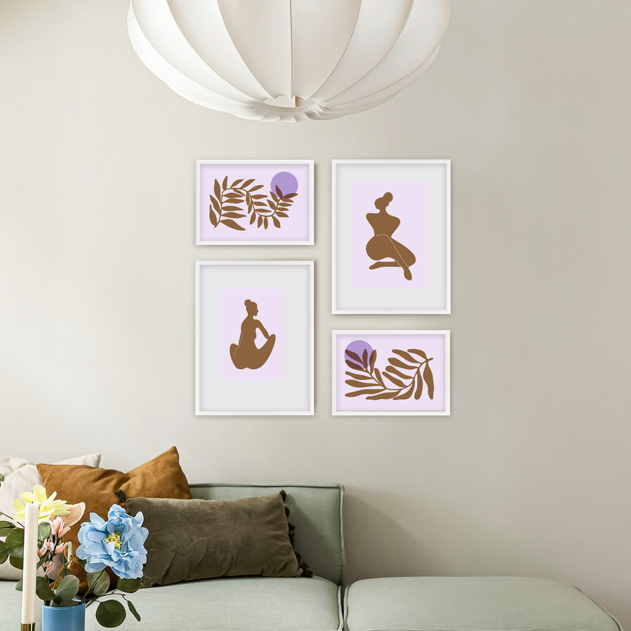 Zestaw białych ramek galeria HIT 01 GF0003