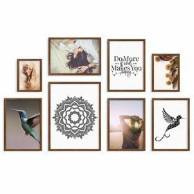 Zestaw brązowych ramek galeria 4 GF9 1x13x18 1x15x21 5x21x30 1x30x40