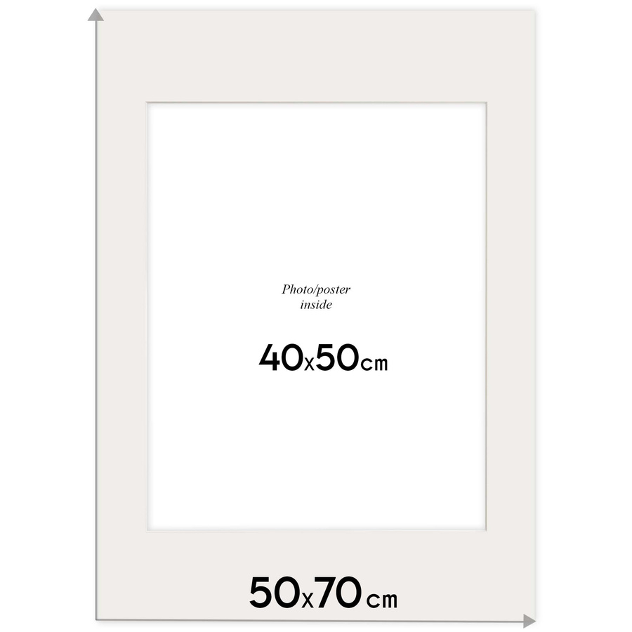 Passe partout 50x70 (40x50) LUCA Q5105 MILK - MLECZNY