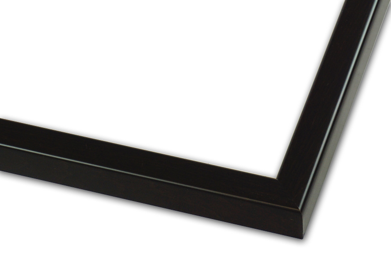 Rama do obrazów, zdjęć oraz plakatów na wymiar LUCA #1888. Nowoczesna prosta, drewniana oprawa - sztab kolor wenge