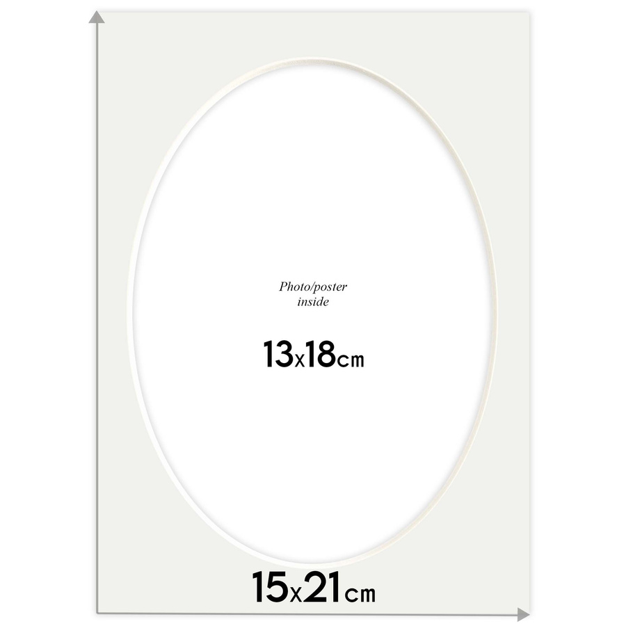 Passe partout 15x21 (13x18) OWAL BEŻOWE CRAFT - LUCA Q5208