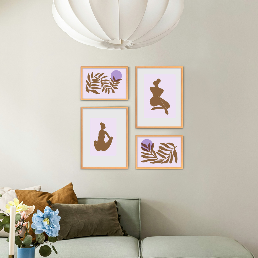 Zestaw naturalnych ramek galeria HIT 0 GF0003