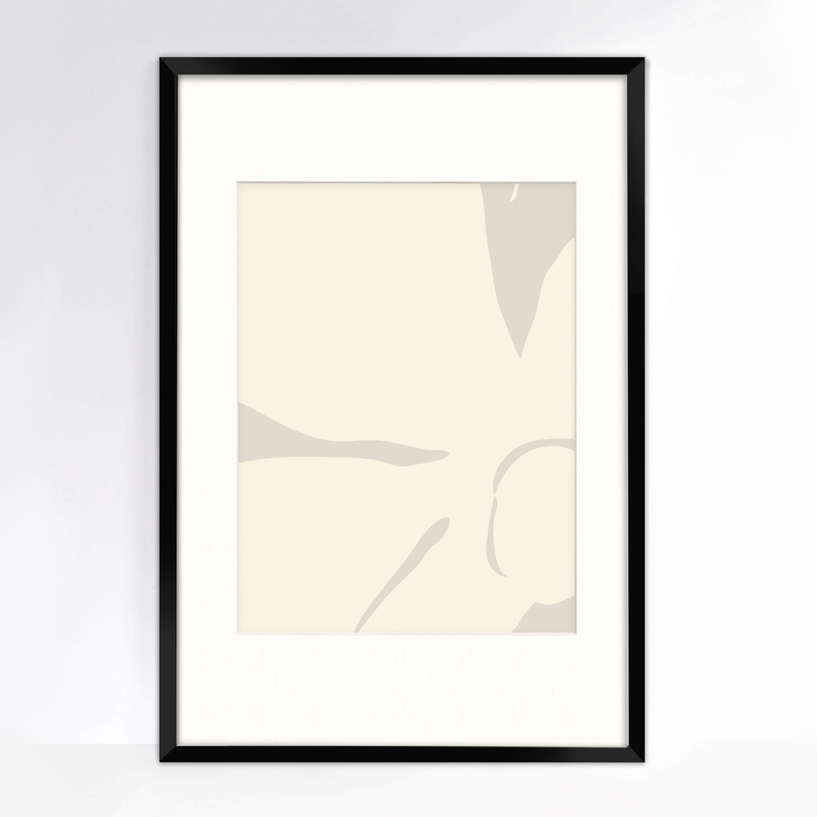 Czarna ramka na zdjęcia w rozmiarze 50x70 cm