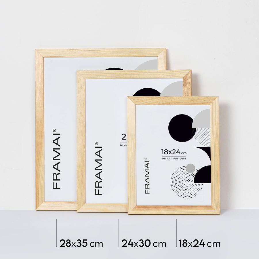 Ramka z drewna surowego na zdjęcia RAW 24x30 cm
