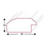 Ramka drewniana PEGOLA 2978, szlachetna fotoramka na zdjęcia, plakaty lub obrazy - kolor jasno-szary